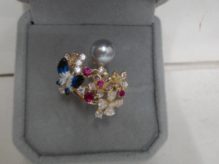 天然海水珍珠戒指