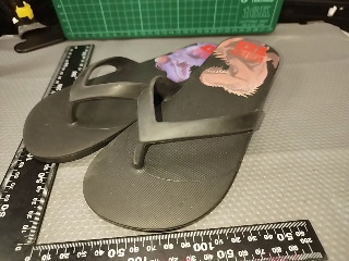 印花夾腳拖鞋