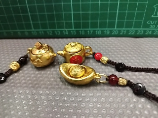 金元寶茶壺吊飾