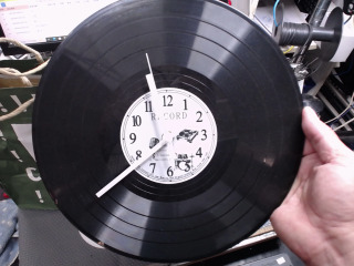 黑膠唱片時鐘