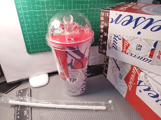 百威冷飲杯