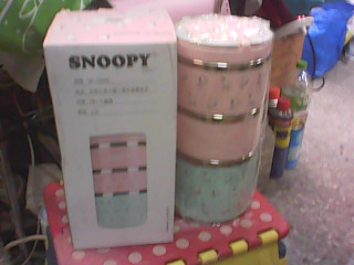 全新/史努比三層保溫餐盒