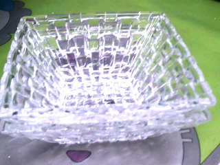 水晶玻璃方形缽*2