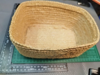 藤編置物籃