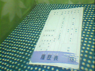 履歷表