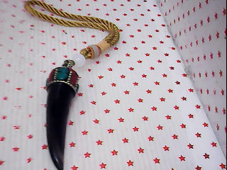 毛牛角吉祥掛飾