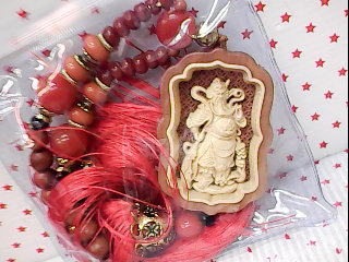 黃楊木關公掛飾