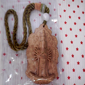 黃楊木觀音掛飾