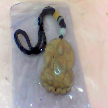 黃楊木蓮花觀音掛飾