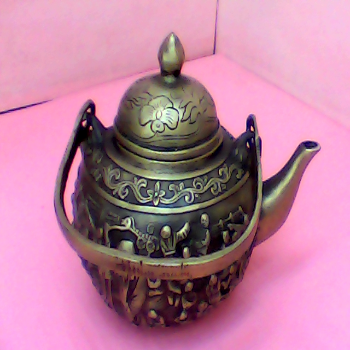 銅百子祝壽茶壺