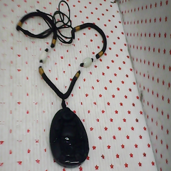 黑曜石財神項鍊