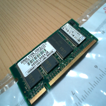 DDR400 512mb 32 mX16 2.5